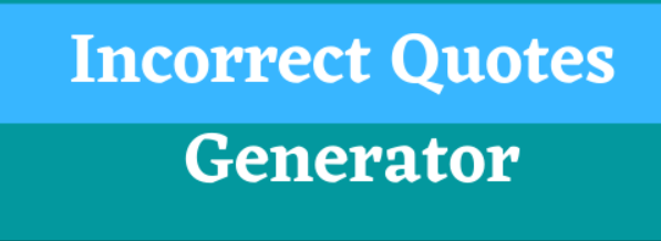 Incorrect quotes generator