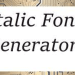 The Italic Font Generator That Can Make Any Font Look Like a Pro Typography Masterpiece in Minutes