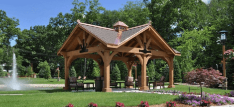 Custom Timber Frame Pavilion