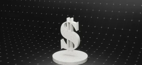custom LLM development services USA cost - Dollar sign on podium.