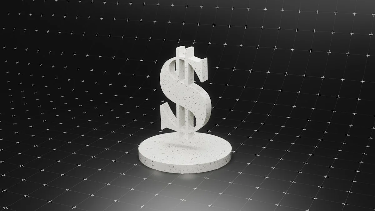 custom LLM development services USA cost - Dollar sign on podium.