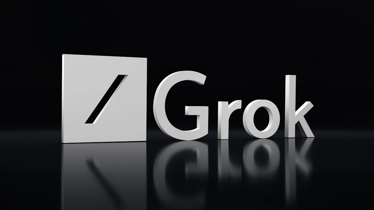 Golang microservices developers Austin - Grok X.AI Logo in 3D. Feel free to contact me through email mariia@shalabaieva.com