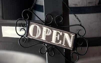cybersecurity services for small businesses pricing — Small Business Open Sign in Doorway